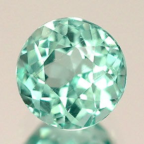 Apatite vert naturelle coupe roude, 0,71 ct, VS