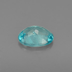 Apatite bleue naturelle coupe ovale, 0,93 ct, VS