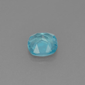 Apatite bleue naturelle coupe coussin, 0,99 ct, VS-SI