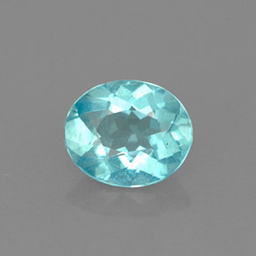 Apatite Bleu clair naturelle Coupe ovale, 0.77 ct, VS
