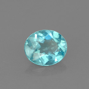Apatite Bleu clair naturelle Coupe ovale, 0.77 ct, VS