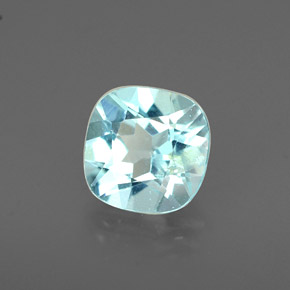Apatite bleue naturelle coupe coussin, 1,00 ct, VS
