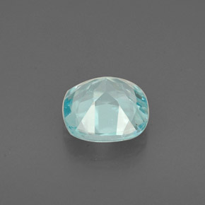 Apatite bleue naturelle coupe coussin, 1,00 ct, VS