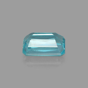 Apatite bleue naturelle taille émeraude, 1,19 ct, VS
