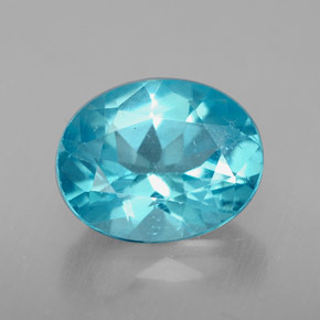 Apatite Bleu clair naturelle Coupe ovale, 2.82 ct, VS-SI