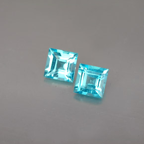 Achetez naturel ct bleue apatite gems, carré, en provenance madagascar chez gemselect. en stock, livraison internationale!
