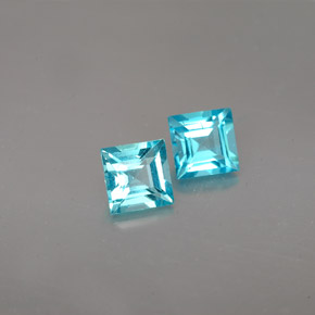 Achetez naturel ct bleue apatite gems, carré, en provenance madagascar chez gemselect. en stock, livraison internationale!