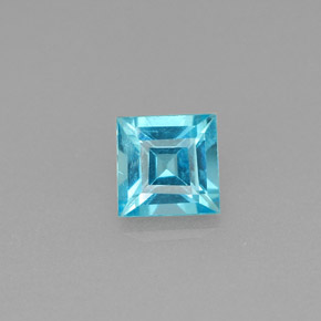 Apatite Bleu clair naturelle Carré, 0.62 ct, VS