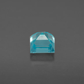 Apatite bleue naturelle carré, 0,82 ct, VS
