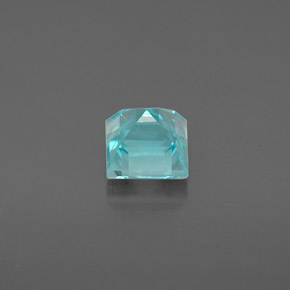 Apatite bleue naturelle carré, 0,77 ct, VS
