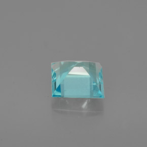 Apatite bleue naturelle carré, 0,79 ct, VS