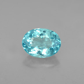 Apatite Bleu clair naturelle Coupe ovale, 1.76 ct, VS-SI