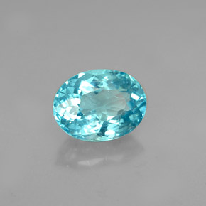 Apatite Bleu clair naturelle Coupe ovale, 1.76 ct, VS-SI