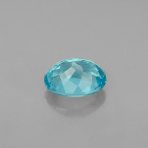 Apatite Bleu clair naturelle Coupe ovale, 1.17 ct, VVS-VS