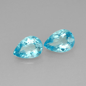 Achetez naturel ct bleue apatite gems, en forme de poire, en provenance madagascar chez gemselect. en stock, livraison internationale!