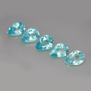 Achetez naturel ct bleue apatite gems, en forme de poire, en provenance madagascar chez gemselect. en stock, livraison internationale!