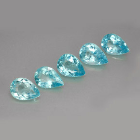 Achetez naturel ct bleue apatite gems, en forme de poire, en provenance madagascar chez gemselect. en stock, livraison internationale!