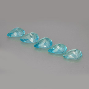 Achetez naturel ct bleue apatite gems, en forme de poire, en provenance madagascar chez gemselect. en stock, livraison internationale!