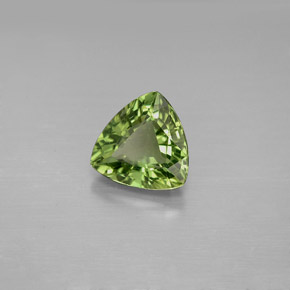 Apatite vert naturelle trillion, 1,55 ct, VS