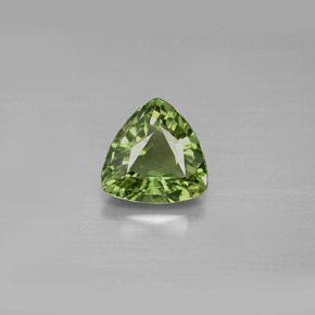 Apatite vert naturelle trillion, 1,55 ct, VS