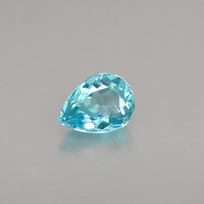 Apatite Bleu clair naturelle En forme de poire, 0.66 ct, VS-SI