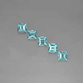 Achetez naturel ct bleue apatite gems, carré, en provenance madagascar chez gemselect. en stock, livraison internationale!