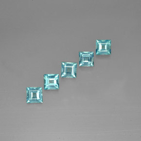 Achetez naturel ct bleue apatite gems, carré, en provenance madagascar chez gemselect. en stock, livraison internationale!