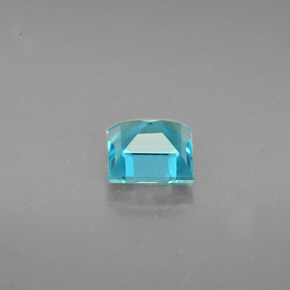 Apatite bleue naturelle carré, 0,66 ct, VS