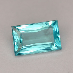 Apatite Bleu clair naturelle Baquette, 1.27 ct, VS