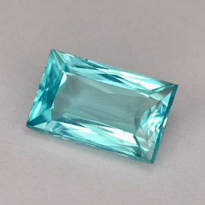 Apatite Bleu clair naturelle Baquette, 1.27 ct, VS