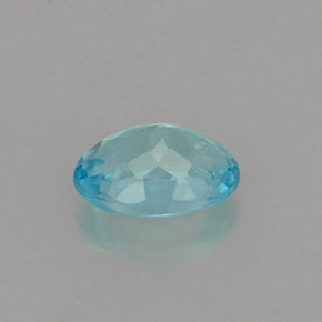 Apatite bleue naturelle coupe ovale, 0,60 ct, VS-SI