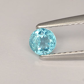 Apatite Bleu clair naturelle Coupe roude, 0.29 ct, VS