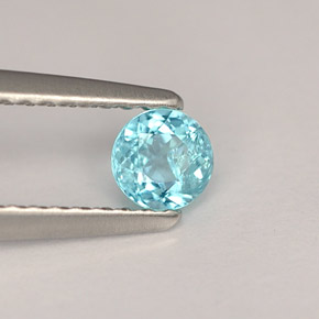 Apatite Bleu clair naturelle Coupe roude, 0.29 ct, VS