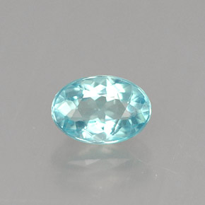 Apatite Bleu clair naturelle Coupe ovale, 0.56 ct, VVS-VS