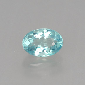 Apatite Bleu clair naturelle Coupe ovale, 0.56 ct, VVS-VS