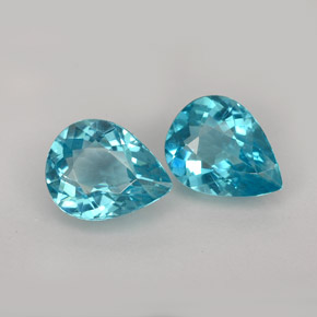 Achetez naturel ct bleue apatite gems, en forme de poire, en provenance madagascar chez gemselect. en stock, livraison internationale!
