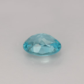Apatite bleue naturelle coupe ovale, 0,83 ct, VVS-VS