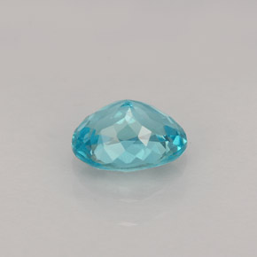 Apatite Bleu clair naturelle Coupe ovale, 0.88 ct, VVS-VS