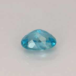 Apatite bleue naturelle coupe ovale, 0,92 ct, VVS-VS
