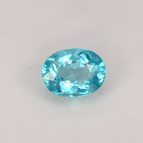 Apatite Bleu clair naturelle Coupe ovale, 0.88 ct, VS