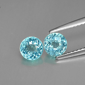 Achetez naturel ct bleue apatite gems, coupe roude, en provenance madagascar chez gemselect. en stock, livraison internationale!