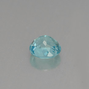 Apatite bleue naturelle coupe roude, 0,66 ct, VS