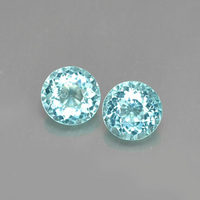 Achetez naturel ct bleue apatite gems, coupe roude, en provenance madagascar chez gemselect. en stock, livraison internationale!