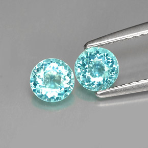 Achetez naturel ct bleue apatite gems, coupe roude, en provenance madagascar chez gemselect. en stock, livraison internationale!