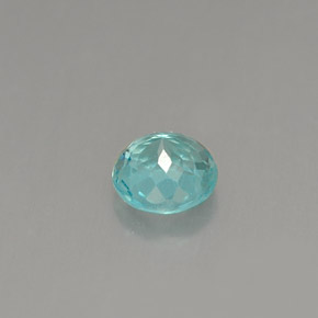 Apatite bleue naturelle coupe roude, 0,50 ct, VS