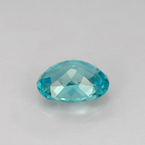 Apatite bleue naturelle coupe ovale, 1,13 ct, VS