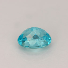 Apatite bleu clair naturelle coupe ovale, 1,20 ct, VS