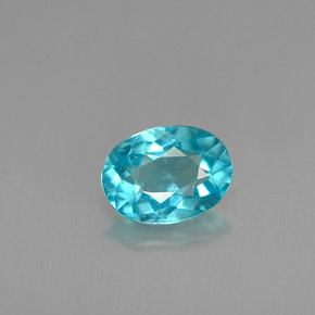 Apatite Bleu clair naturelle Coupe ovale, 0.81 ct, VS