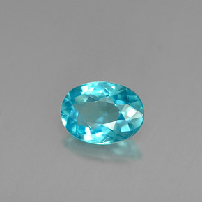Apatite Bleu clair naturelle Coupe ovale, 0.81 ct, VS