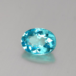 Apatite bleu clair naturelle coupe ovale, 0,94 ct, VS